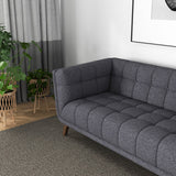 Kano Large Seaside Gray Fabric Sofa