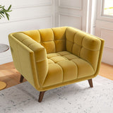 Kano Lounge Chair (Gold - Velvet)