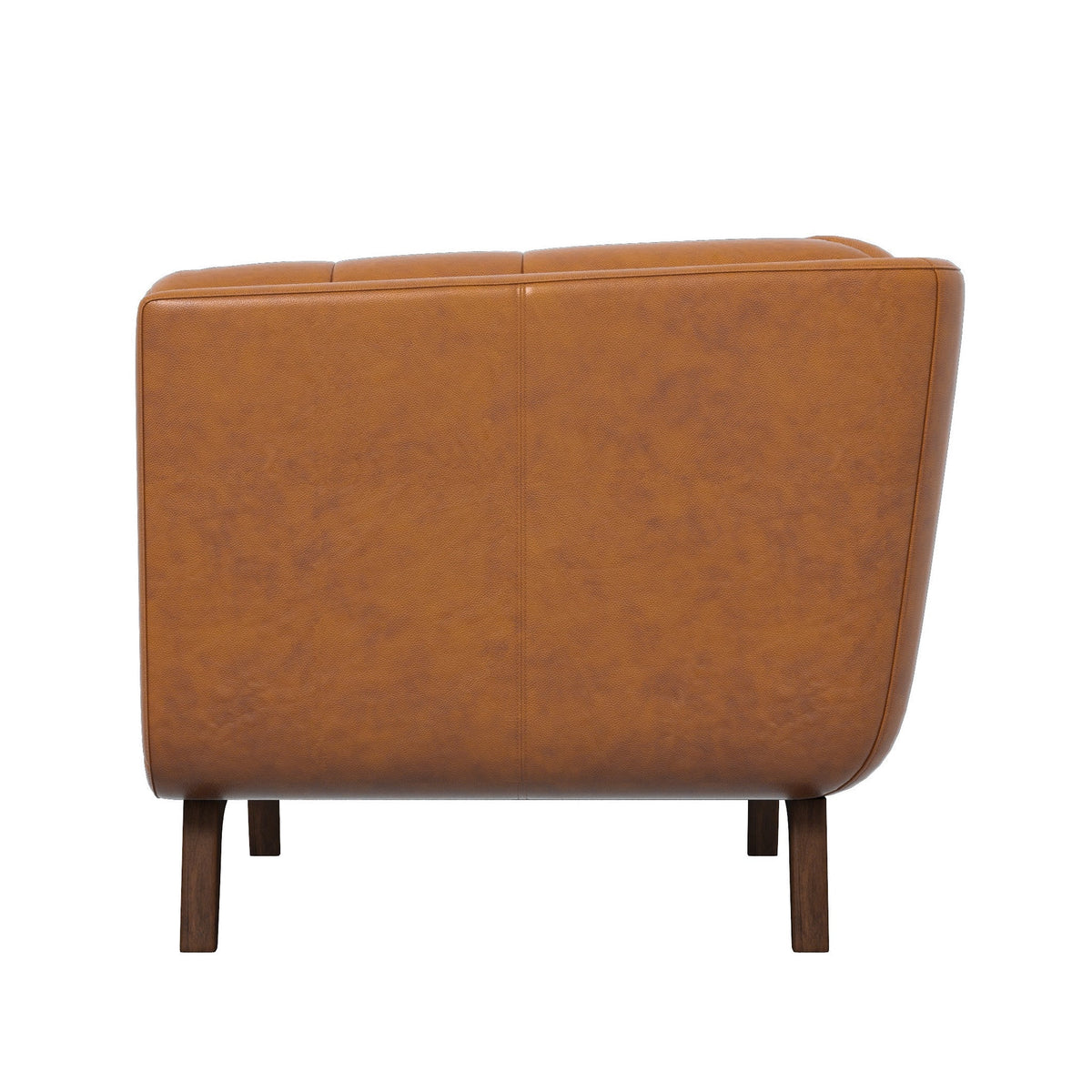 Kano Cognac Lounge Chair (Genuine Leather)