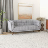 Kano Linen Sofa (78" - Light Gray)