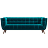 Kano Large Teal Velvet Sofa