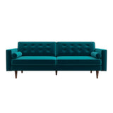 Kirby Sofa (Teal Velvet)