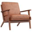 Kyle Cognac Leather Armchair