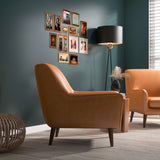 Lexi Leather Lounge Chair (Tan)