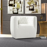 Lotte Swivel Chair (Cream Boucle)