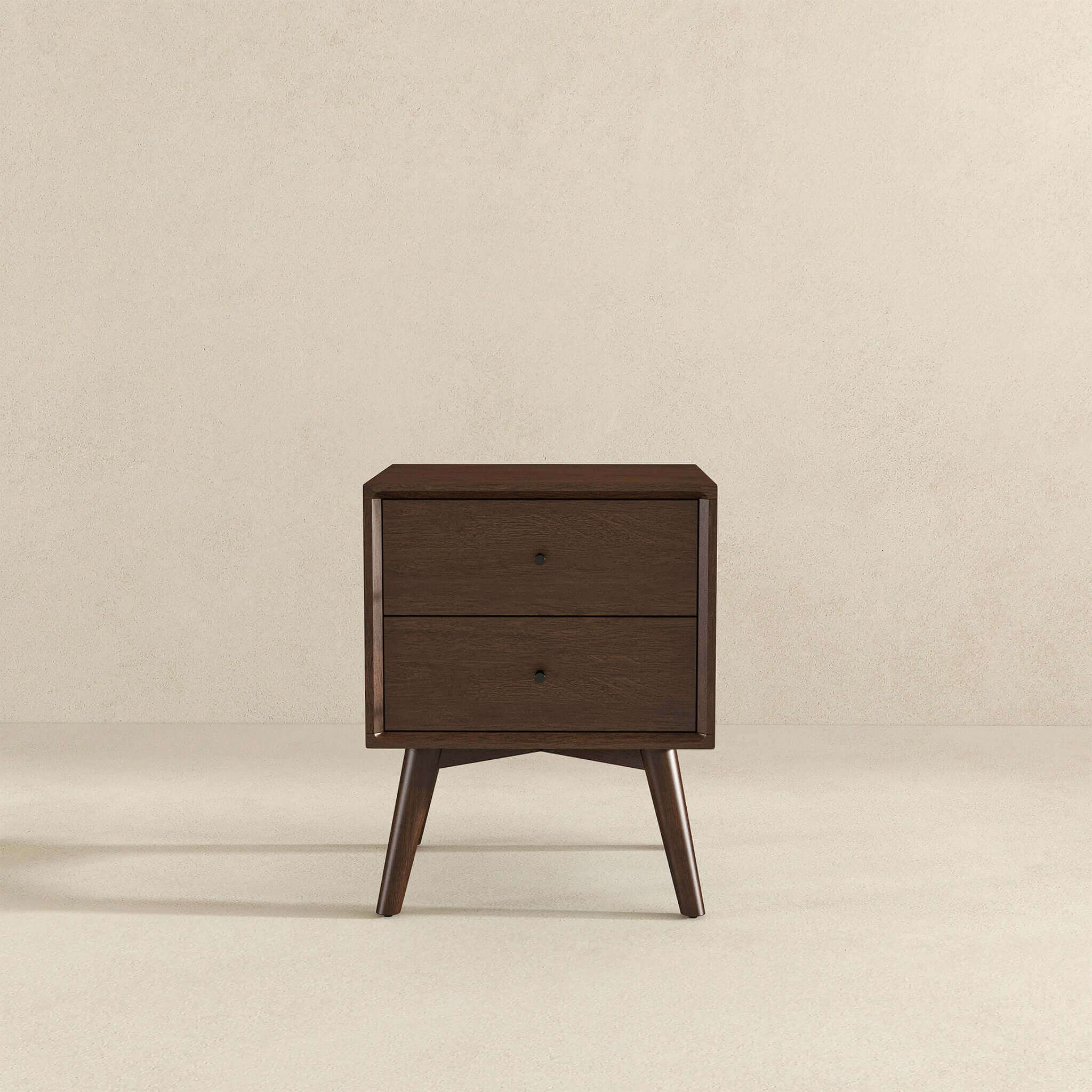 Caroline Walnut Night Stand 2-Drawer