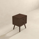 Caroline Walnut Night Stand 2-Drawer