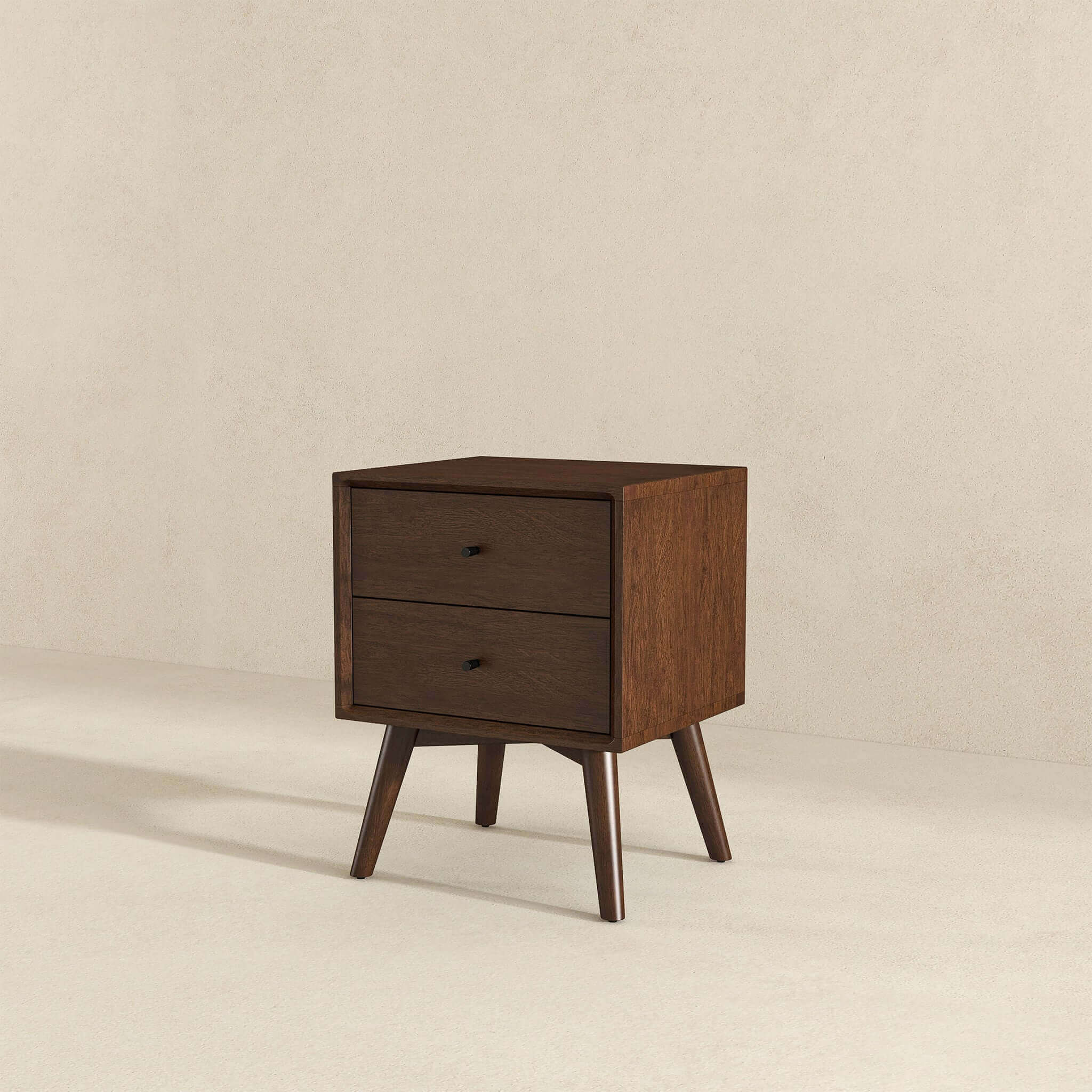 Caroline Walnut Night Stand 2-Drawer