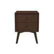 Caroline Walnut Night Stand 2-Drawer