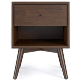 Noak Single Drawer Mid Century Modern Style Night Stand