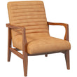 Nusa Genuine Tan Leather Accent Chair