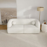 Quinn Sofa (Ivory Boucle Fabric)