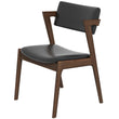 Ricco Dining Chair (Black Leather)