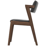 Ricco Dining Chair (Black Leather)