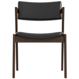 Ricco Dining Chair (Black Leather)