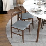 Rixos (White) Oval Dining Set With 4 Winston (Grey) Dining Chairs