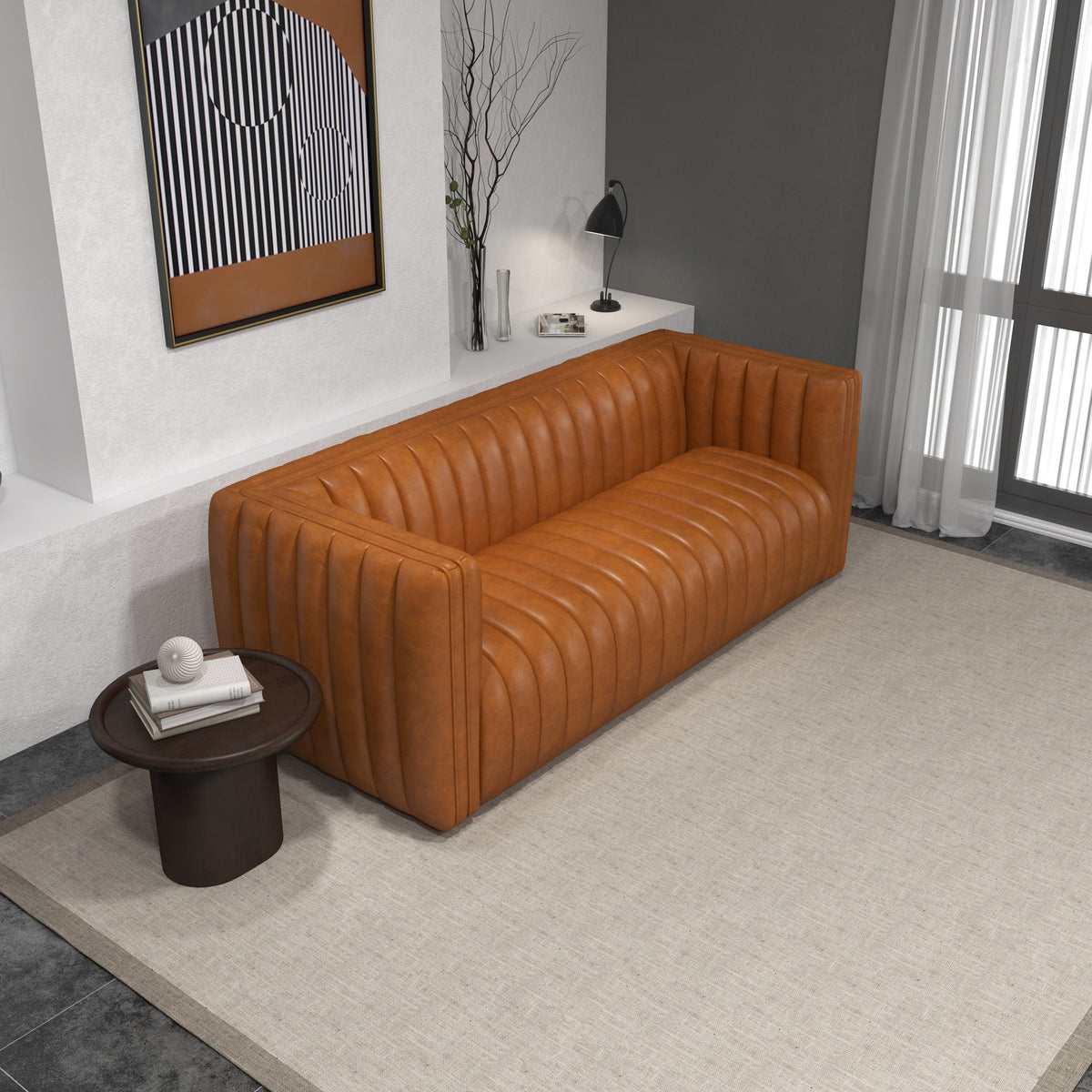 Rosslyn Sofa (Cognac Leather)