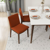 Virginia Dining Chair Burnt Orange Velvet