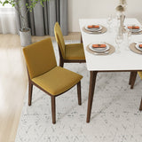 Virginia Dining Chair Dark Yellow Velvet