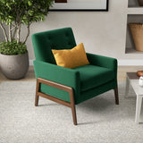 Stella Lounge Chair (Emerald Green Velvet)