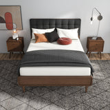 Taylor Queen Bed (Queen Size - Dark Grey)