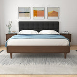 Taylor King Bed (King Size - Dark Grey)