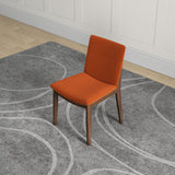 Virginia Dining Chair Burnt Orange Velvet