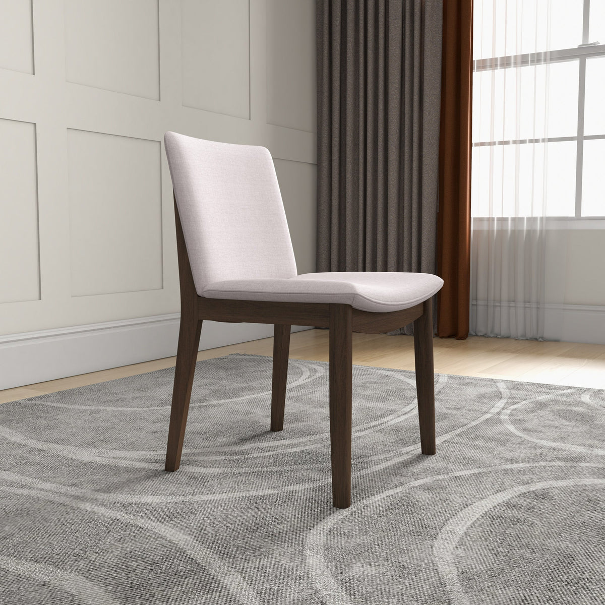 Virginia Dining Chair Beige Linen