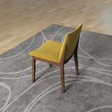 Virginia Dining Chair Dark Yellow Velvet