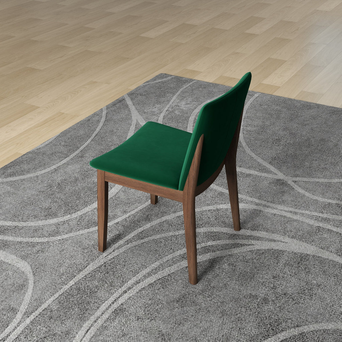 Virginia Dining Chair Green Velvet