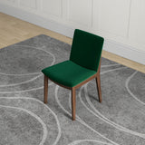 Virginia Dining Chair Green Velvet