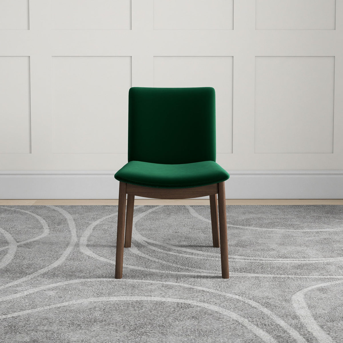 Virginia Dining Chair Green Velvet