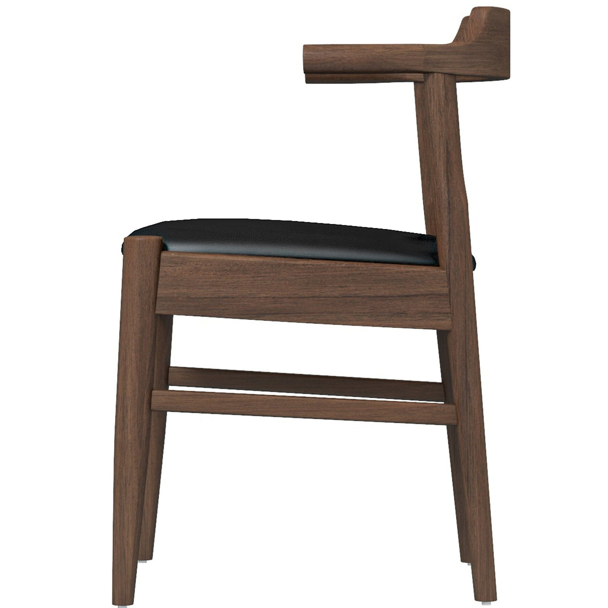 Sterling Dining Chair (Black Leather)