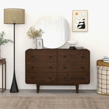 Alexa Mid Century Modern Dresser 6 Drawers