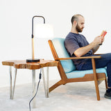 Arcus Paniz Simple Table Lamp with Cylinder Shade