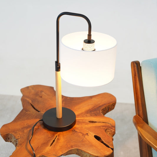 Arcus Paniz Simple Table Lamp with Cylinder Shade