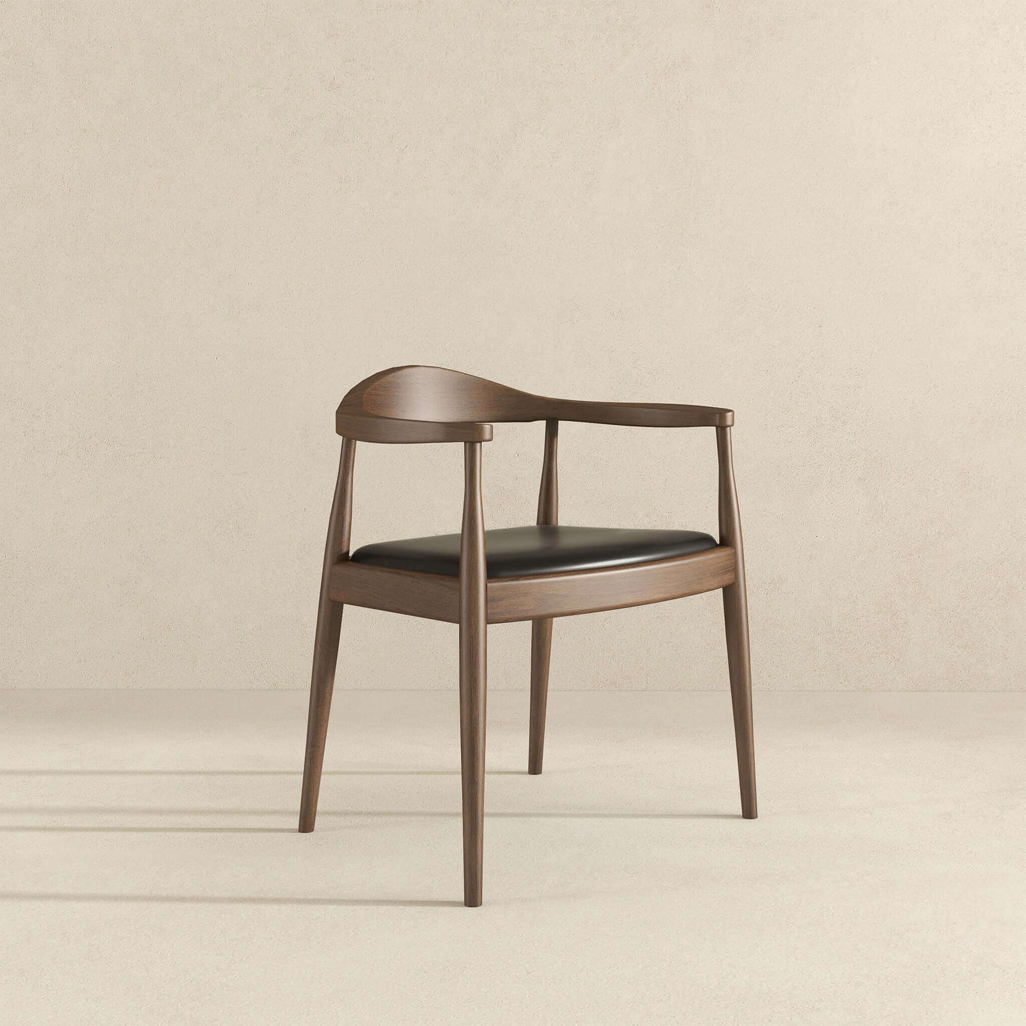 Kelly Black Vegan Leather Dining Chair