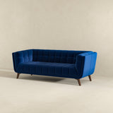 Addison Large Blue Velvet Sofa