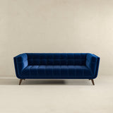 Addison Large Blue Velvet Sofa