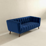 Addison Large Blue Velvet Sofa