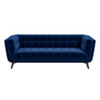 Addison Large Blue Velvet Sofa