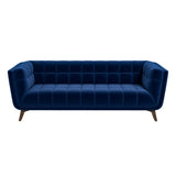 Addison Large Blue Velvet Sofa