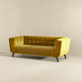 Addison Large Gold Velvet Sofa