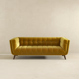 Addison Large Gold Velvet Sofa