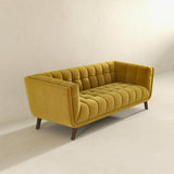 Addison Large Gold Velvet Sofa