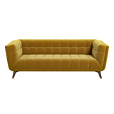 Addison Large Gold Velvet Sofa