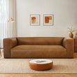 Colton Tan Leather Sofa