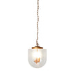 Delphi Pendant Lamp - Coarse Gold and Clear Glass