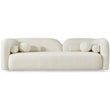 Donna Japandi Style Ivory Boucle Sofa