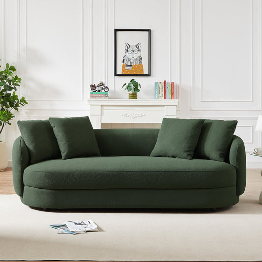 Dylan Modern Olive Green Boucle Sofa